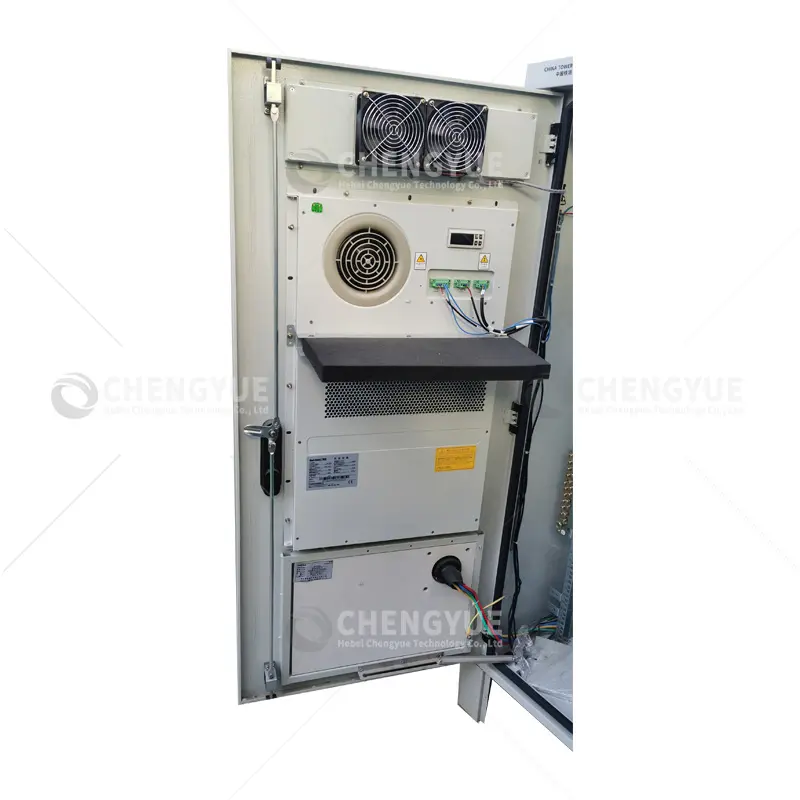 18u 22u 42u Ip55 Outdoor Telecom battery Cabinet With Cooling System air conditioner