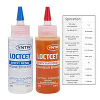 Kit de résine UV de luxe LOCTCET OEM, colle époxy polyvalente renforcée, imperméable, pour collage de fibres de verre, céramiques, métaux, plastiques, humidité