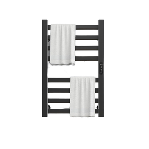 Toallero Eléctrico Moderno de Aluminio Espacial con Calefacción, Adhesivo, Montado en Pared, Impermeable, Negro, con Calentador para Baño y Hotel <span class=keywords><strong>MUBI</strong></span> - Product Image 1