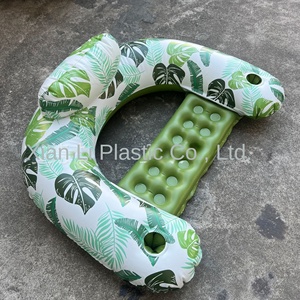 Chaise longue de <span class=keywords><strong>piscine</strong></span> gonflable personnalisée en usine avec flotteur en PVC épaissi et porte-gobelet à boisson, chaise flottante sur l'eau - Product Image 3
