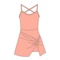 Robe de yoga pour filles Kerui, personnalisée, pour enfants, séchage rapide, respirante, sans manches, ensemble de vêtements de sport de yoga