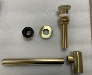 Piège à bouteille en or 60g avec bouchon de vidange Pop-up, Kit de canalisations rondes pour salle de bains - Product Image 2