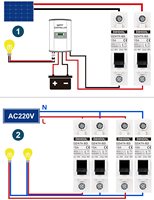 Disjoncteurs miniatures AC/DC DIHOOL, lot de 2, 1P 15A 12V-400V, déclenchement thermique-magnétique, certifiés IEC60947-2, capacité de coupure 4kA