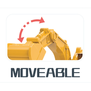 Camion mélangeur à béton en plastique Jacko Toys, camion de chantier à friction rotative, excavatrice, grue, jouet de camion d'ingénierie à friction - Product Image 3