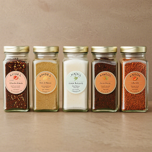 Custom Waterproof Transparent Black White Condiment <strong>Spice</strong> <strong>Label</strong> Sticker Printing Storage Kitchen Container <strong>Label</strong> - Product Image 3