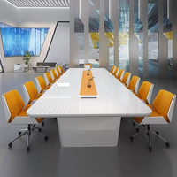 Table de conférence moderne pour hôtel, école, hôpital - Meuble de bureau commercial pliable et convertible de haute qualité
