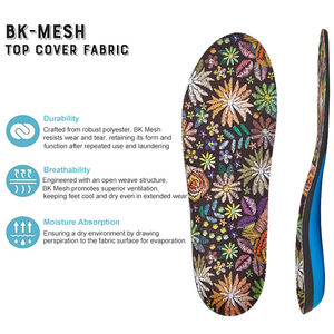 Sport Shock Absorption Plantar Fasciitis Insoles Arch Support <b>Inserts</b> Comfort Cushion Pain Relief Insoles <b>for</b> Flat Feet - Product Image 6