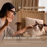   Lunettes intelligentes avec IA pour la photographie, traduction en temps réel face à visage