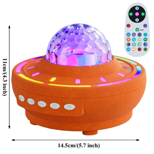 Nueva Lámpara Nocturna LED Creativa Recargable por USB 2026, Proyector de Música RGB Inalámbrico para Decoración de Sala de Estar, Hogar y Hotel - Product Image 5
