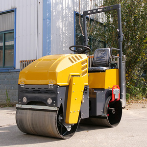 Rouleau compresseur routier mini tandem à haut rendement quotidien, faible bruit et économie d'énergie, radiateur, rouleau compresseur à tambour unique - Product Image 3