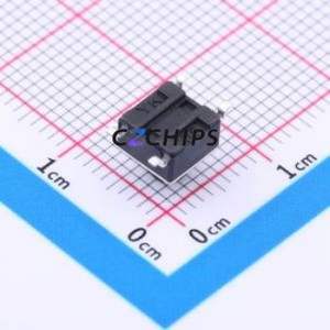 TD-1101SR-6.0H-250 Tactile Switch SMD,6x6mm Switch Single Pole Single Throw Round Button 2.5N Vertical Mount - Product Image 2