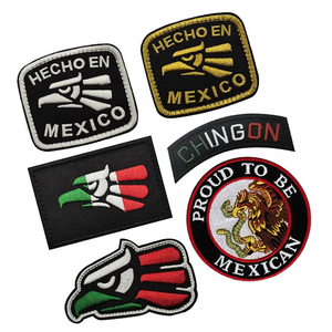 Parches Bordados de PVC con Emblema Nacional de Pájaro Mexicano en Hilo Dorado, con Gancho y Bucle, para Decoración de Ropa, Sombreros y Mochilas - Product Image 3