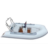 Bateau pneumatique en fibre de verre certifié CE RIB-330B - Yacht à voile pour la navigation, la pêche en rivière et le sauvetage