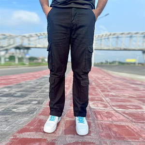 Venta al por mayor Cargo Pantalones Senderismo al aire libre Algodón Cargo Pantalones Hombres Streetwear Casual Recto Multi bolsillo Cargo Pantalones Hombres - Product Image 3