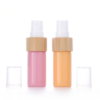 Botol Semprot Kaca Pink Hemat Biaya 10ml Botol Kaca Kosong Warna-warni dengan Semprotan Bambu