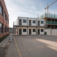 Maison conteneur pliable pour le camping, l'hébergement des travailleurs et les bureaux – Panneau sandwich préfabriqué galvanisé