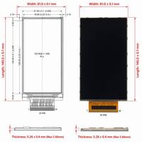 Modul LCD IPS TFT TMK 720x1280 5.0 Inci Layar Resolusi Tinggi Antarmuka MIPI 35 PIN Lampu Latar LED Pengganti 1:1 Industrial