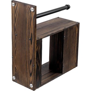 Wooden Spice Rack With <b>Paper</b> Towel Holder 2 Tier Desktop <b>Kitchen</b> Storage Organizer - Product Image 2