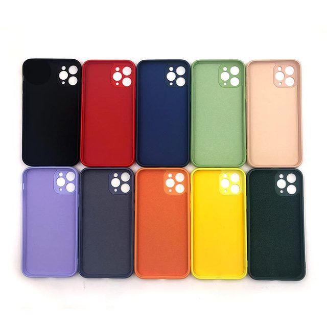 Eco-friendly TPU Shockproof Luxury Pure Color Phone Case for 11 with 12 Colors