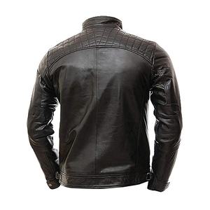 Precio al por mayor, diseños de moda personalizados, chaqueta de motorista clásica, chaqueta de piel sintética para motocicleta para hombre - Product Image 2