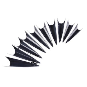 Ongles à presser en acrylique de haute qualité, 500 pièces, forme amande, couverture complète, transparents, pour salon de manucure - Product Image 2
