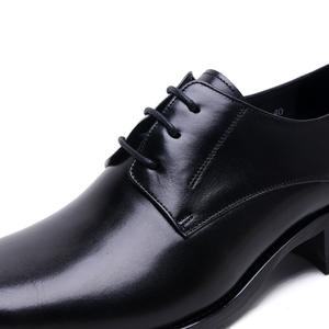 Chaussures habillées en cuir de vache véritable pour hommes, à bout pointu, imperméables, avec soutien de la voûte plantaire et empeigne respirante en maille - Product Image 2