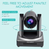 Cámara PTZ FEELWORLD POE20X con Zoom Óptico 20X, 1080P 60fps, Salida USB/3G-SDI/HDMI/IP Simultánea, Compatible con PoE, Logotipo Personalizado OEM