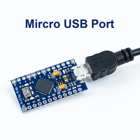 Pro Micro ATmega32U4 pour Leonardo 5V 16MHz Carte de développement Micro-contrôleur avec en-tête de broches Compatible avec Arduino