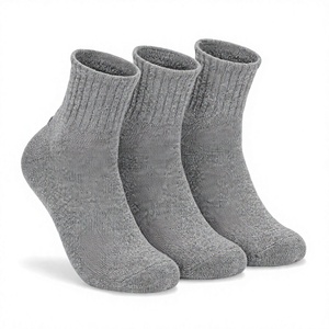 Chaussettes en laine pour hommes et femmes, chaussettes épaisses tricotées pour l'hiver, chaussettes de ski antidérapantes, doublures de chaussures antidérapantes - Product Image 3