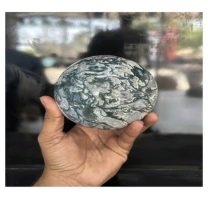 Sphère de guérison en agate mousse de qualité supérieure, sculptée, décoration d'intérieur, cadeau pour la fête des mères - Product Image 6