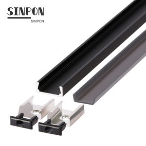 Trung Quốc Chuyên Nghiệp Customized Đen Anodized Tuyến Tính Kênh <span class=keywords><strong>Led</strong></span> Alu Nhôm Đùn Nhà Ở Hồ Sơ Cho Dải Ánh Sáng - Product Image 3