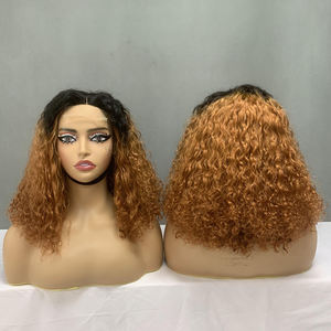 Perruques Bob en Cheveux Humains de Haute Qualité, Luxe, Bouclées, avec Closure 4x4, Super Double Drawn, 14 Pouces - Product Image 3