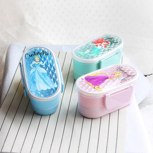 Plastic <b>Lunch</b> <b>Boxes</b> Bento <b>Boxes</b> Childrens Microwave Safe Rectangle Solid Color Lid Summer 2021 - Product Image 1