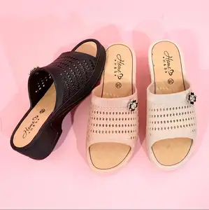 Chaussures confortables de haute qualité antidérapantes pour femmes chaussures à semelles compensées chaussures d'été à semelles compensées