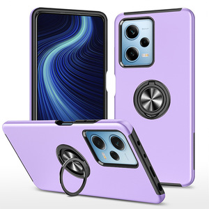 Étui de téléphone magnétique à finition mate pour <span class=keywords><strong>Samsung</strong></span> <span class=keywords><strong>S22</strong></span> <span class=keywords><strong>Ultra</strong></span> - TPU+PC Couverture <span class=keywords><strong>intégrale</strong></span> avec anneau métallique rotatif et protection d'objectif - Product Image 5