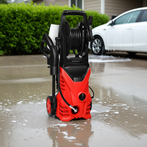 Hidrolavadora Eléctrica de Alta Presión D0100HA7V3Y, 1800W, 2030PSI, Roja, con Carrete para Manguera, Agua Fría, para Limpieza y Desengrasado - Product Image 2