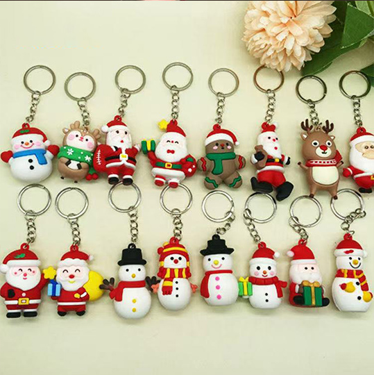Custom 3D Cute PVC Rubber Key Chains Cartoony 3D UV Printed Metal And Plastic Keychains Soft And Durable With Carabiner Feature
