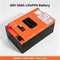 Batterie LiFePO4 à décharge profonde 60V50Ah, adaptée à une large plage de températures, avec BMS de mise à niveau des cellules pour le transport électrique domestique à deux roues