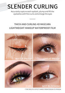 Máscara de Pestañas Larga y Rizada del Fabricante - Resistente al Agua y a las Manchas, 4D, Éxito de Ventas en Europa y América - Product Image 3