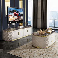 Meubles de salon en vente chaude, ensemble de table basse et de meuble TV moderne