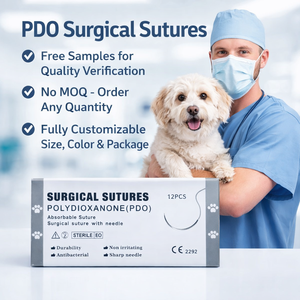 Suturas Quirúrgicas Veterinarias Recubiertas de PGA/PDO/seda/nailon/catgut/PGLA/<span class=keywords><strong>PDS</strong></span>, Suturas de Dioxanona - Product Image 6