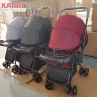 Poussette Bébé APAI à Quatre Roues, Design Moderne, Pliable, Légère, Sûre et Confortable, Idéale pour la Cuisine, la Salle à Manger et la Chambre