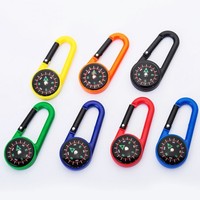Mousqueton multifonctionnel de survie en plein air, porte-clés en plastique, nouveau design, rouge, porte-clés personnalisé