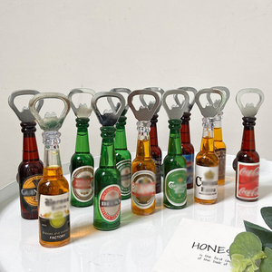 Creative Simulation Beer Bottle Opener Multifunctional Magnetic Refrigerator Decor Magnet Bottle <strong>Bar</strong> Decoration Kitchen Gadgets - Product Image 2