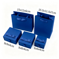 Großhandel Fabrik Benutzerdefiniertes Logo Verpackungsbox Geschenk Ring Halskette Box Papier Grün Blau Aufbewahrungsschublade Schmuckbox