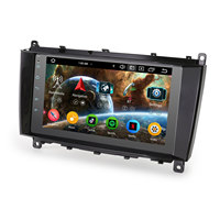 Erisin ES5584C - Estéreo para Auto con Pantalla Táctil de 8 Pulgadas, Sistema Android 16.0, OBD2, RGB, Asistente de Reversa, CarPlay, GPS, para Mercedes Benz Clase CLK C209/A209