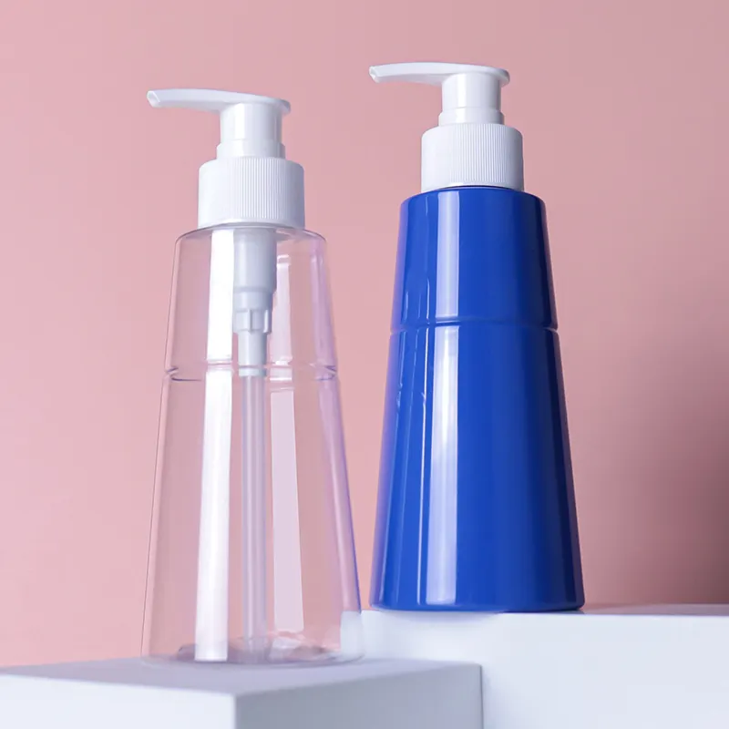 Bottiglia in Pet Gel doccia con etichetta Shampoo bottiglia contenitori per imballaggio cosmetici in plastica da 200ml
