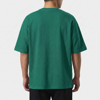Kaos Oversize Pria Berkualitas Tinggi Katun Tebal Model Longgar Santai Kerah Bulat Lengan Pendek Streetwear Modern Kasual Fashion Custom