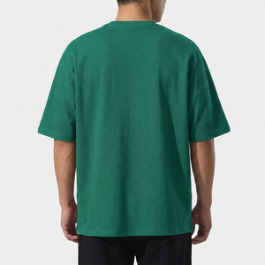 Camiseta Extra Grande para Hombre, Algodón Suave Premium, Cuello Redondo, Manga Corta, Estilo Urbano Informal, Transpirable y Cómoda - Product Image 4