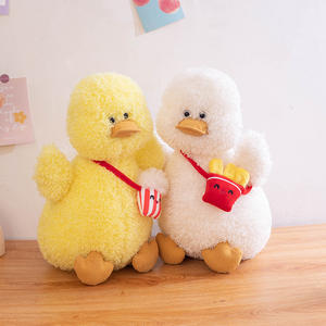 Canard farci avec sac de massage Frites Popcorn Boba Accessoires <span class=keywords><strong>Animal</strong></span> de ferme Jouet en peluche Canard - Product Image 6